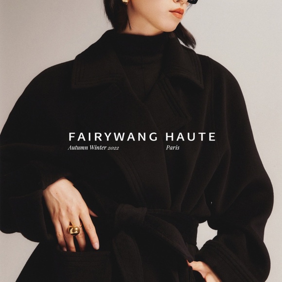 Gorgeous Wool Cashmere Black Coat - BRAND NEW - size S/M - Picture 13 of 16